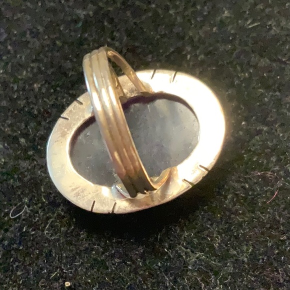 9 Fluorite Sterling Ring Purple & Blue Large stone - Picture 5 of 7